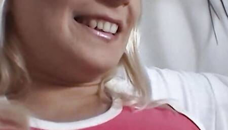 Gina B. the Blonde Swallow Lady