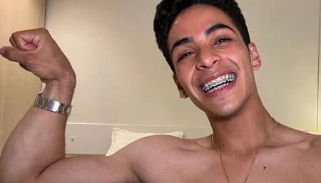 Aparment Tour Showing My Muscles and Flex