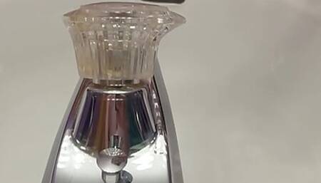 Cumming in the sink.