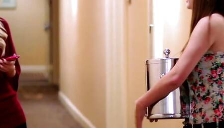 Blonde Charlotte Stokely and hairy Natasha Malkova