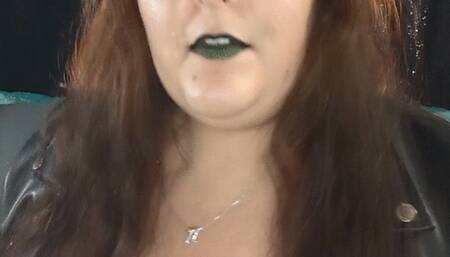 Smoking My Favorite in Leather and PVC