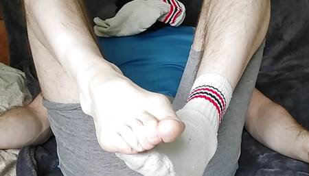 I put on a dildo and masturbate