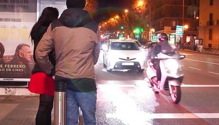 Dirty EXHIBITIONIST girl Daniela Nerea wants the Entire Madrid to see her pussy!