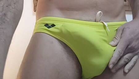 Horny in Speedo