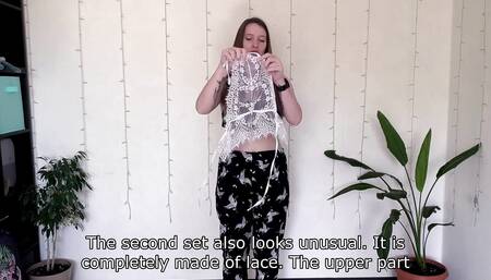 Check out my sheer white lingerie try on haul, perfect for my curves