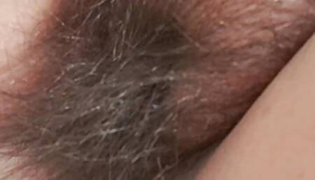 Neighbor records my hairy and mature pussy and masturbates, how nice