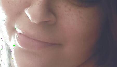 Submissive BBW Redhead edging for Dom