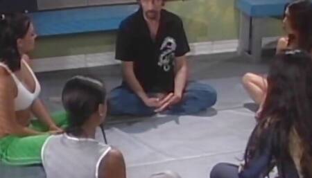 Martial Arts Lesson Ends with the Asian Hottie Riding the Hung White Instructor with Joy