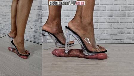 CARELESSLY CRUSHED & DESTROYED UNDER MY TRANSPARENT CHUNKY HEELS {MULTI-VIEW} 6 of 16 min