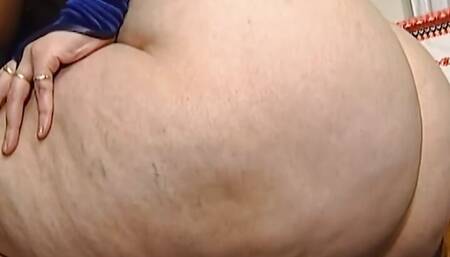 Big redhead getting fucked by long black pole