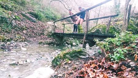 Hiking Outdoor Fuck on a River
