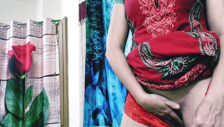 Black man is with a white chick in her bedroom