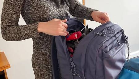 Stepmother shares the bed and her ass with a stepson