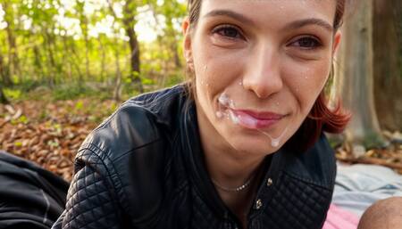 Fap Challenge #2 - Hot Pale Girl Fucking in the Woods