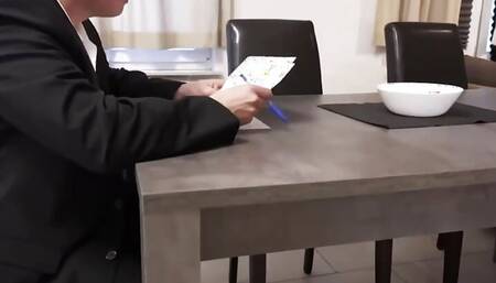 German boss MILF has anal threesome with employees - MyDirtyHobby