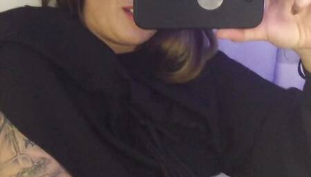 Going through my videos I found this one from a toilet on a plane. Who's joining me for some mile pussy play