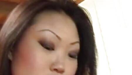 After This Lucky Guy Cum on This Sluts Pretty Face She Was Grinning so Widely