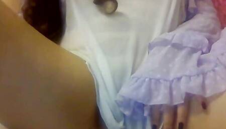 Asian Webcam Model Ignores You As She Plays Then Spanks Herself