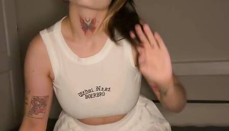 Stepsister showed how to fuck