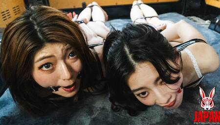 Captive, Bound and Struggling - Will Haruno and Tsubame Escape? - BDSM (4K Video)