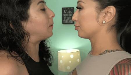 Nose To Nose Smack Talking With Gia Love & Stefania Mafra (SD 720p WMV)