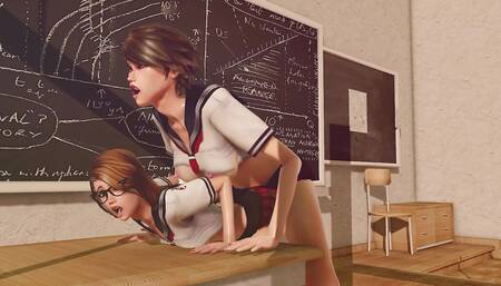 Trans Teacher Left Student After Class and Fucked Her Hard