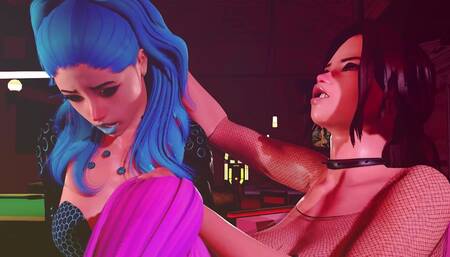 Trans Beauty Fucks Two Hot Girls