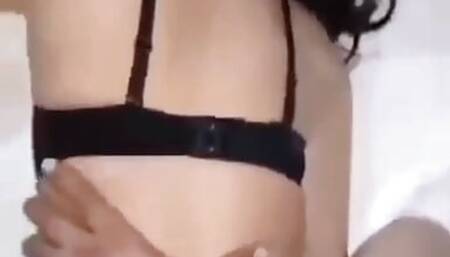 My WiFi tight pussy fucking in night dress