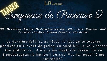 French Femdom JOI   If you cover my with, I'll take your virginity