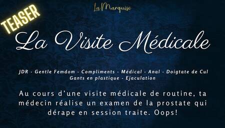French Audio Porn   The Doctor gives you a digital rectal exam