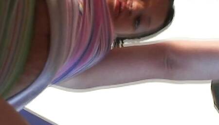 Teen Diana closeup pussy and rubbing