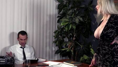 Hot Secretary: Using Her Boss's Tongue - Sweetfemdom