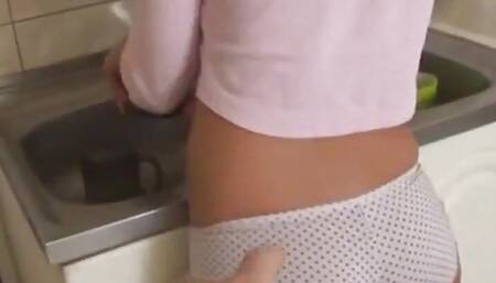 Cooking in the Kitchen and Masturbating