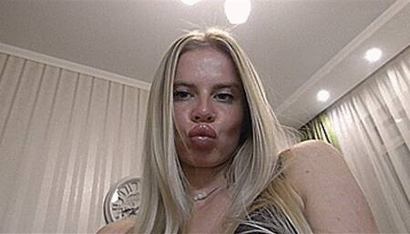 I smell my lips and make kissing sounds while sitting on you! MP4