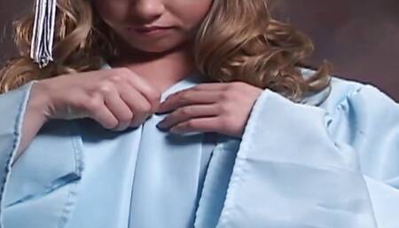 Little April Fingering in Toga Nude
