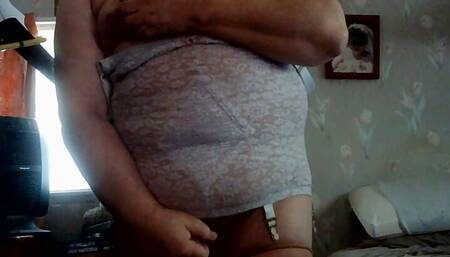 WIENER GIRL - masturbated and titty cum