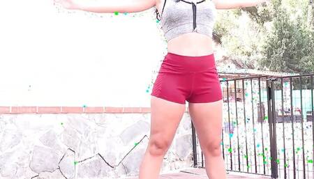 Auntjudys - Outdoor Yoga with Hot Latina MILF Linda Del Sol