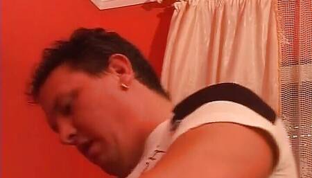 Pissing Action with Horny Brunette German Whore