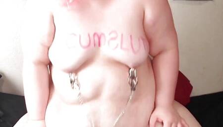 Fat Cum Slut Needs Punishment