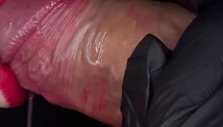 She holds my cock in her mouth and massages it until I cum ASMR
