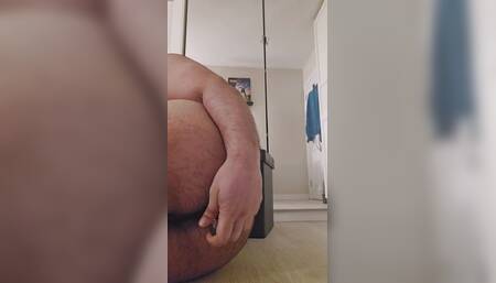 13 inch deep anal dildo balls deep