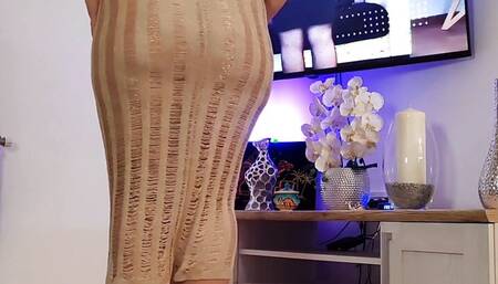 Thong Bikini Under Beach Dress