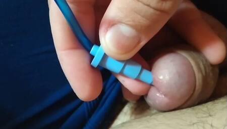 Managing to Fill the Condom with the Boy's Cum.