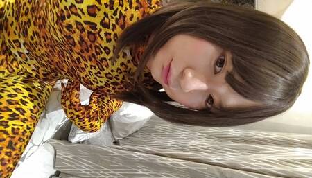 A cross-dressing boy transforms into a female panther and masturbates