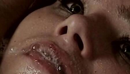 Pretty French babe drinks sperm after hot anal fuck