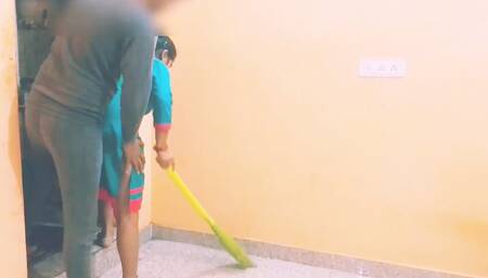 Really charming cheating women standing fucking with Indian neighbour at home