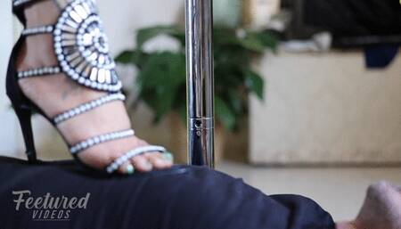 Trampled in heels and barefoot