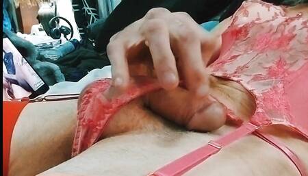 Cdmichelle  loves playing with cock wearing  new pink Lingerie delivered from Amazon today ordered last night,