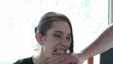 Hannah Savages Him With Her Teeth