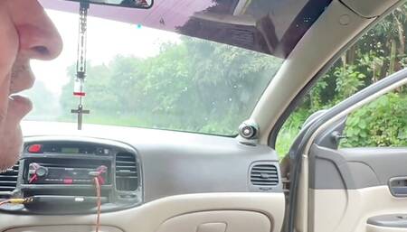 REAL - Lucky taxi driver fucks busty stepmom he meets on the road.